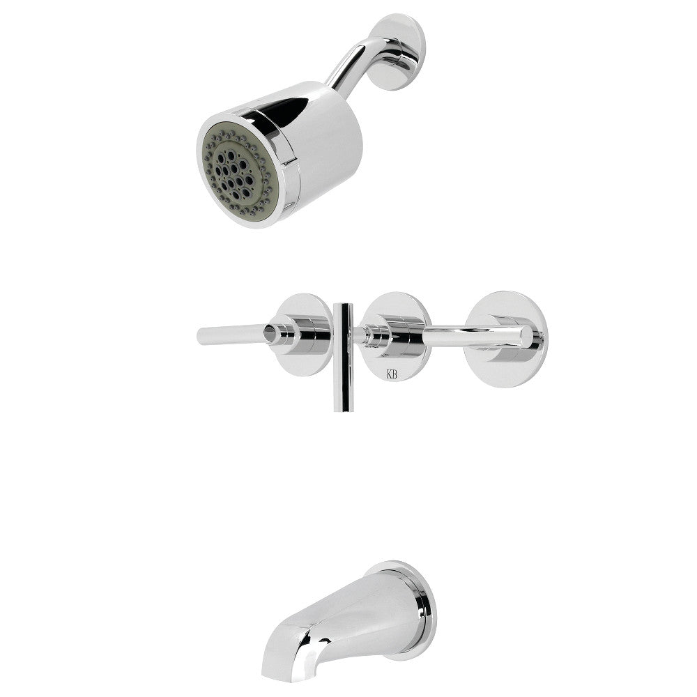 Manhattan Three-Handle Tub and Shower Faucet