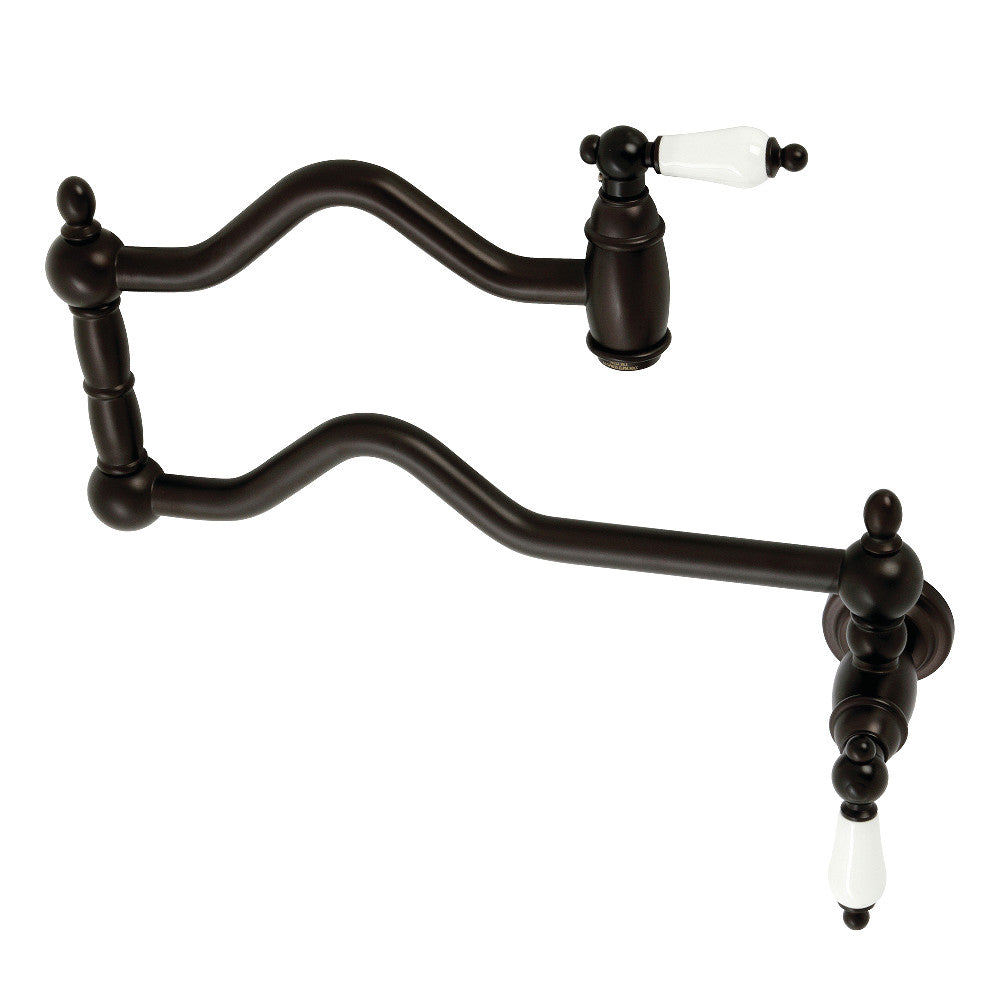 Kingston Brass KS2102PL Heritage Wall Mount Pot Filler