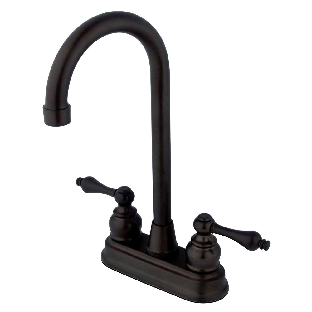 Kingston Brass KB492AL Victorian 4" Centerset High Arch Bar Faucet