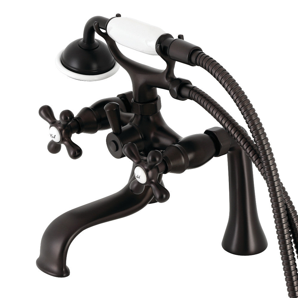 Kingston Deck Mount Clawfoot Tub Faucet with Hand Shower