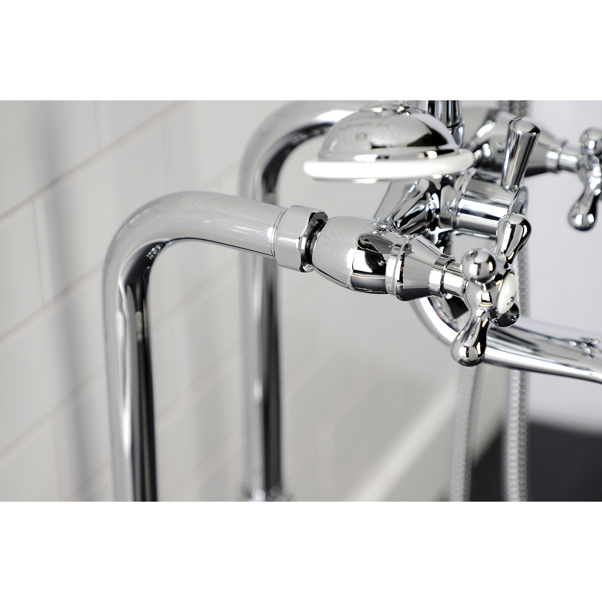 Kingston Freestanding Clawfoot Tub Faucet Package with Supply Line