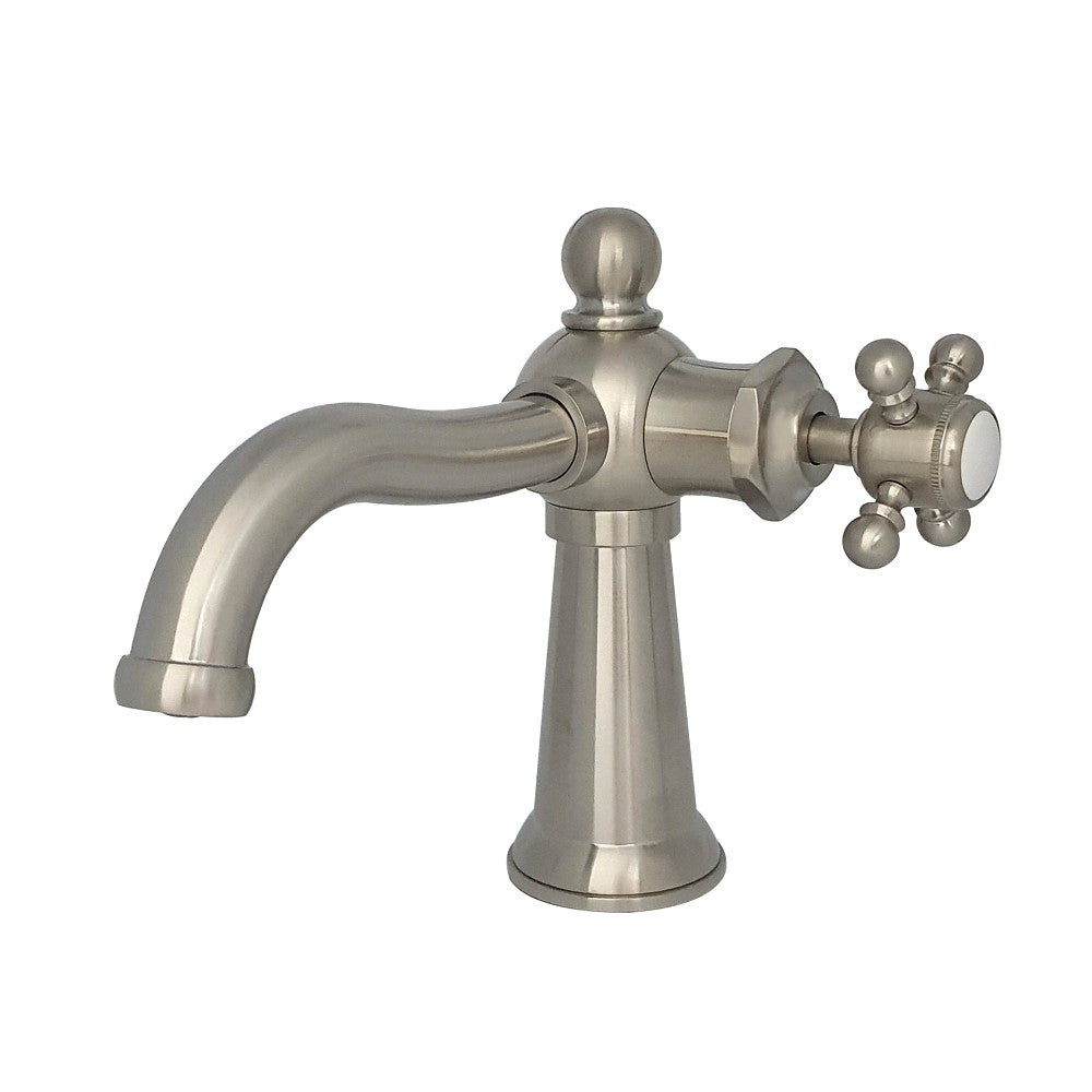 Kingston Brass KS154BXBN Nautical Single-Handle Bathroom Faucet with Push Pop-Up