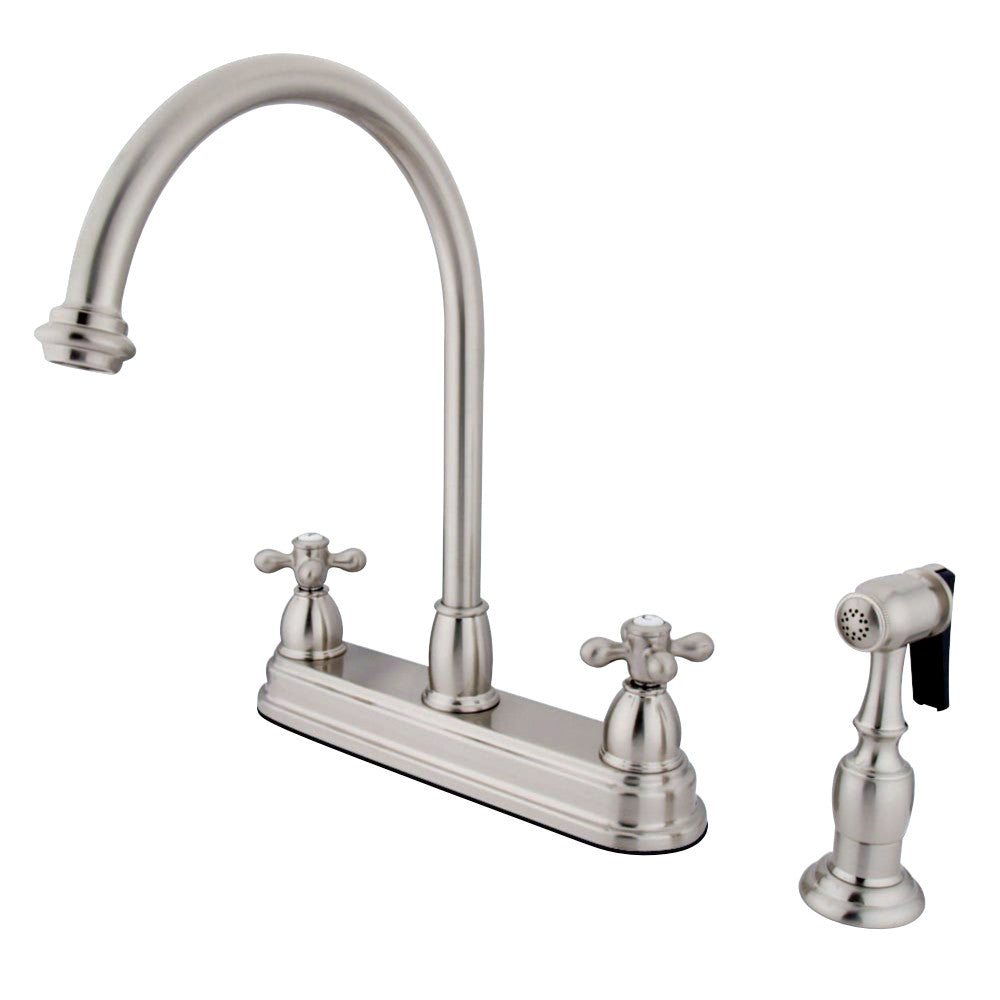 Kingston Brass KB3752AXBS Restoration Centerset Kitchen Faucet