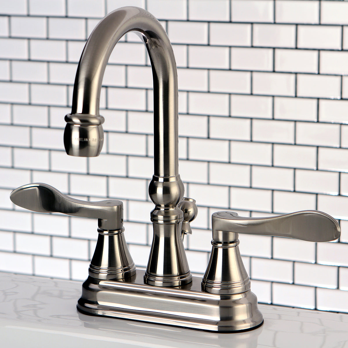 Kingston Brass KS2612DFL 4 in. Centerset Bathroom Faucet