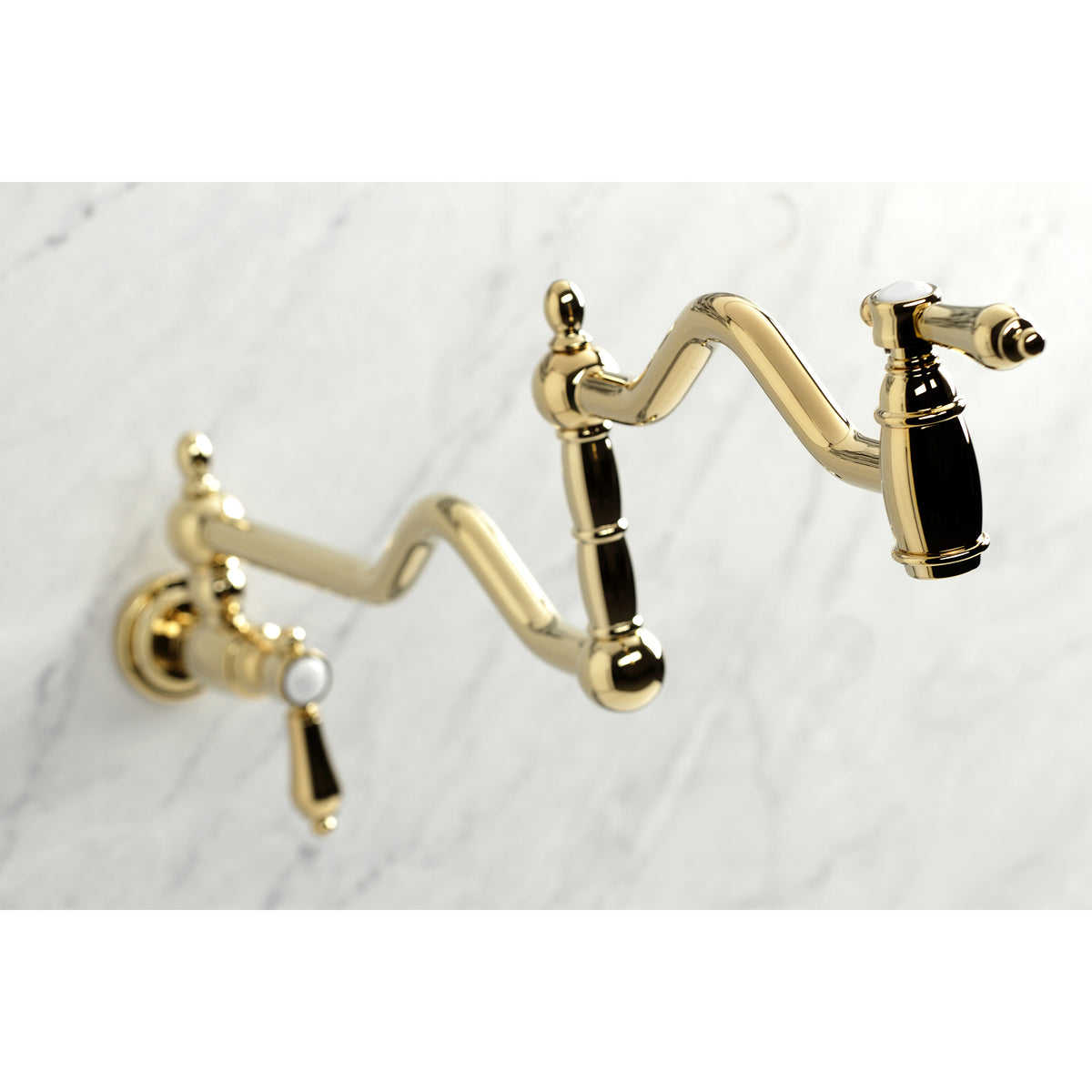 Kingston Brass KS2100BAL Heirloom Wall Mount Pot Filler