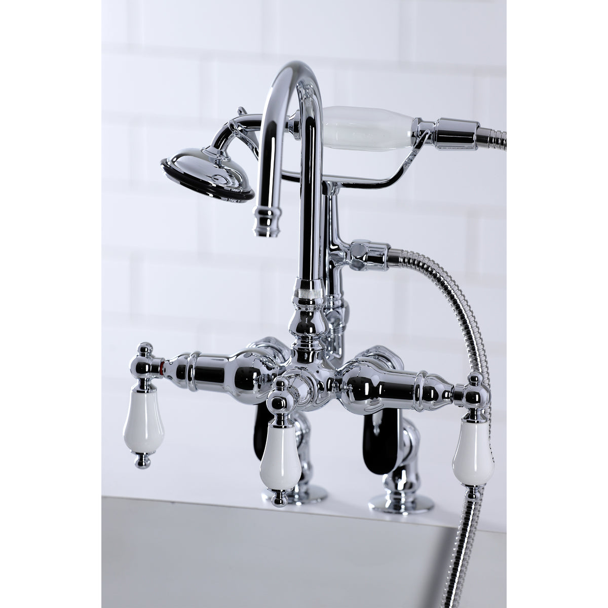 Vintage Clawfoot Tub Faucet with Hand Shower