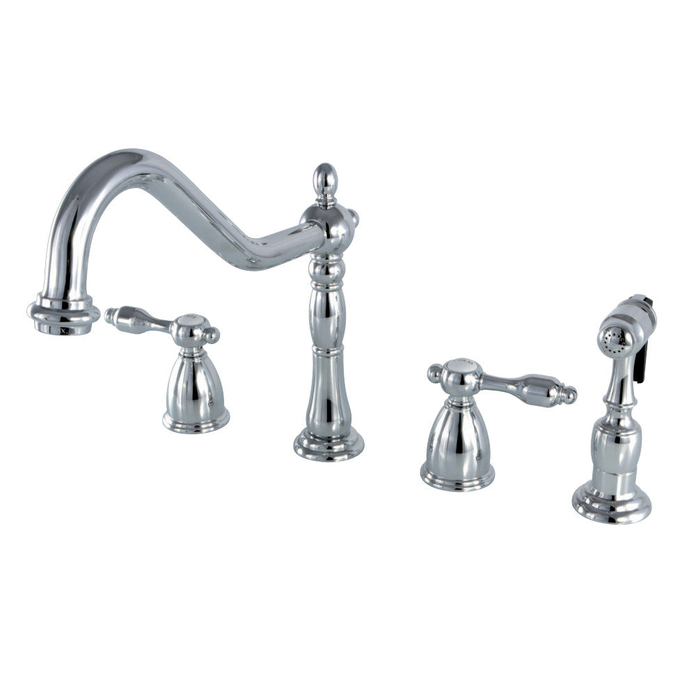 Kingston Brass KB1795TALBS Widespread Kitchen Faucet