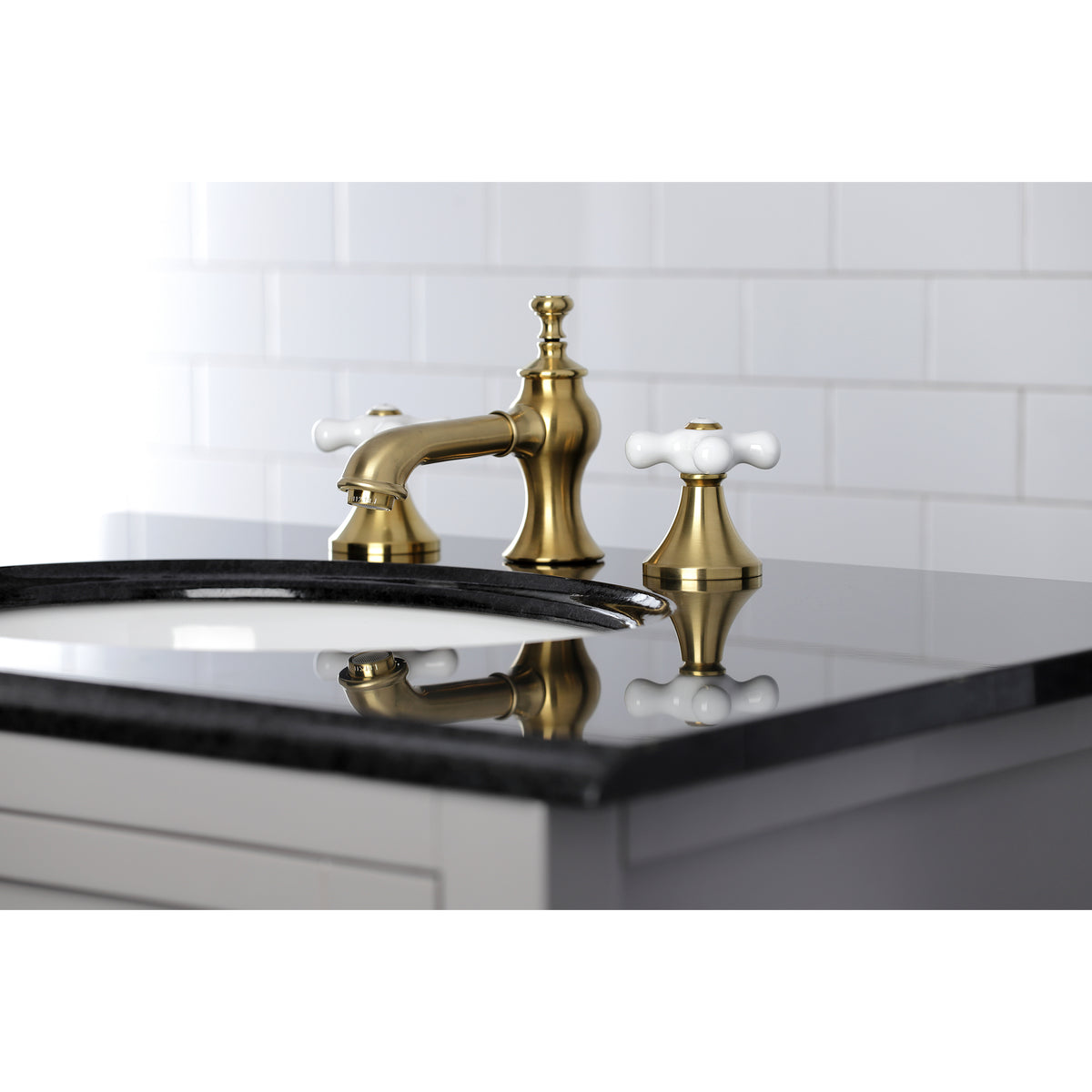 Kingston Brass KC7066PX Vintage 8 in. Widespread Bathroom Faucet