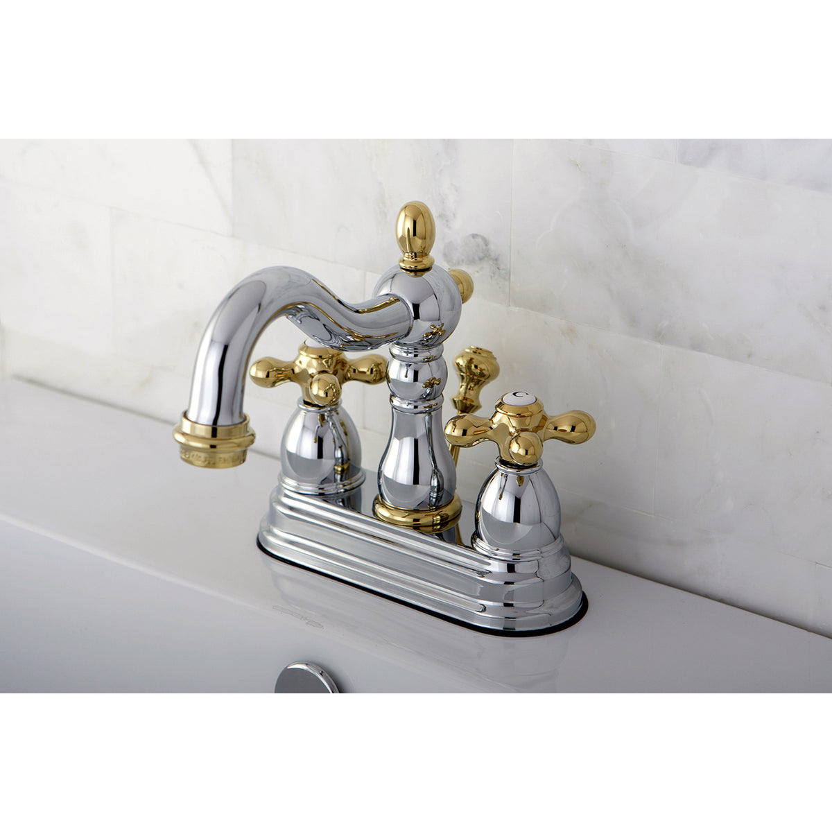 Kingston Brass KB1601AX Heritage 4 in. Centerset Bathroom Faucet