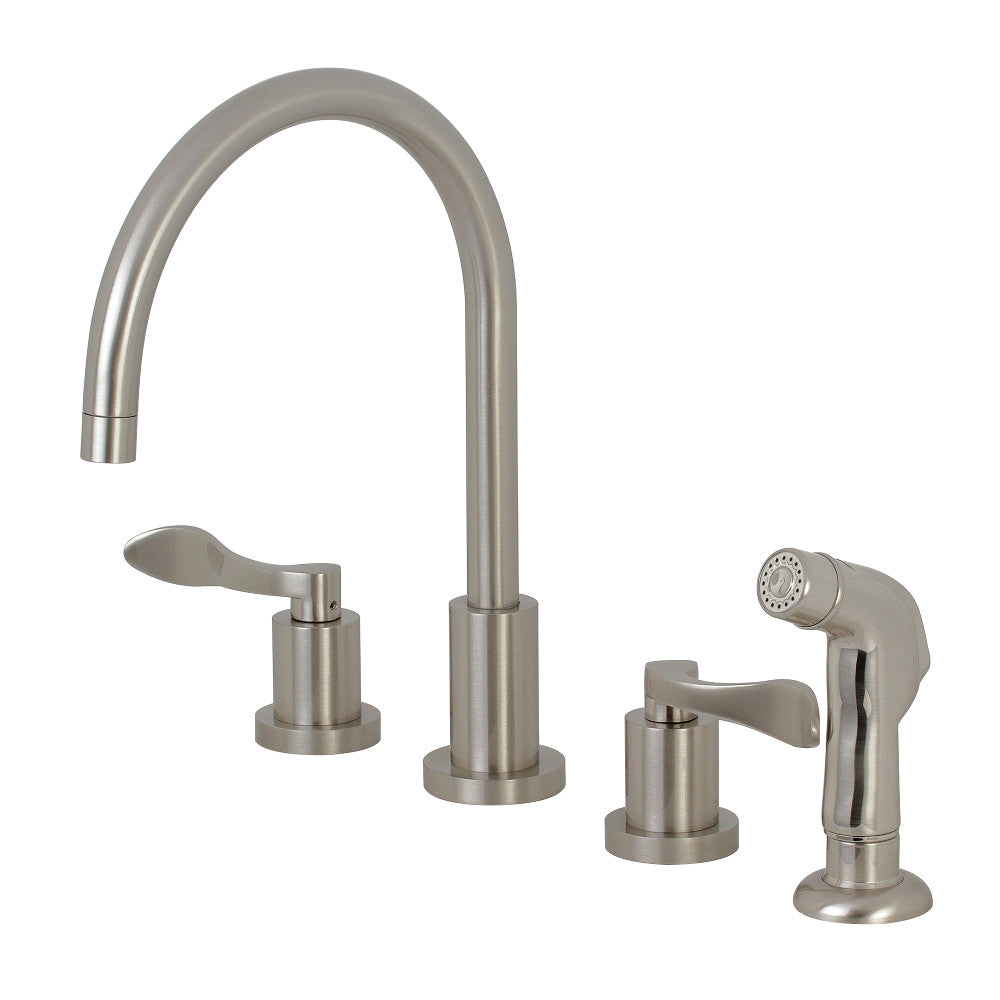 Kingston Brass KS8728DFL 8-Inch to 16-Inch Widespread Kitchen Faucet