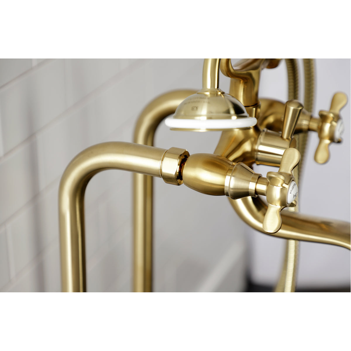 Essex Freestanding Clawfoot Tub Faucet Package with Supply Line