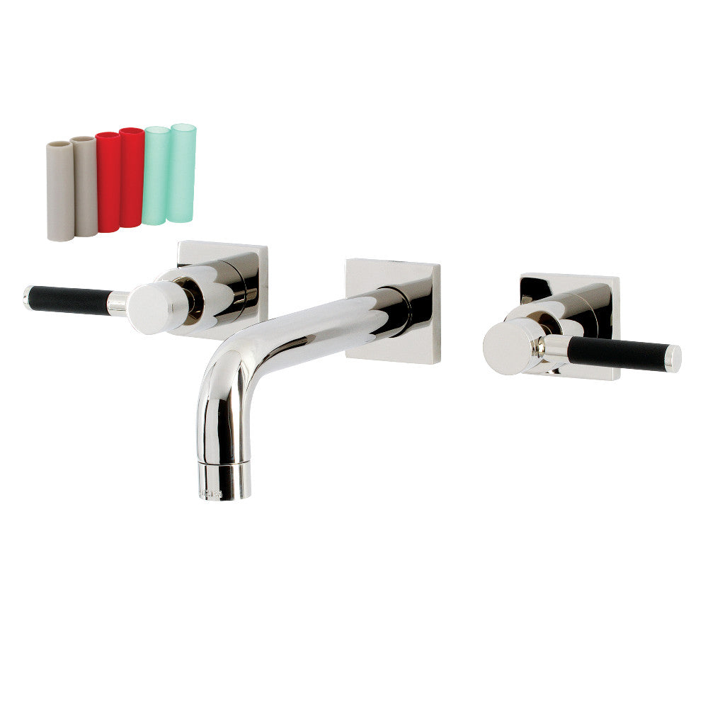 Kingston Brass KS6122DKL Ksiser Two-Handle Wall Mount Bathroom Faucet