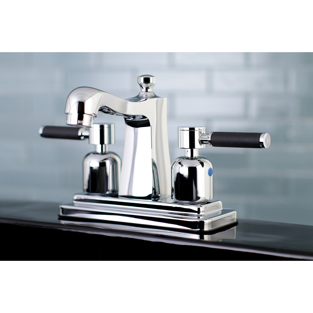 Kingston Brass FB4645DKL 4 in. Centerset Bathroom Faucet