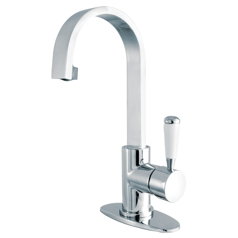 Fauceture LS8218DPL Paris Single-Handle Bathroom Faucet with Deck Plate & Drain