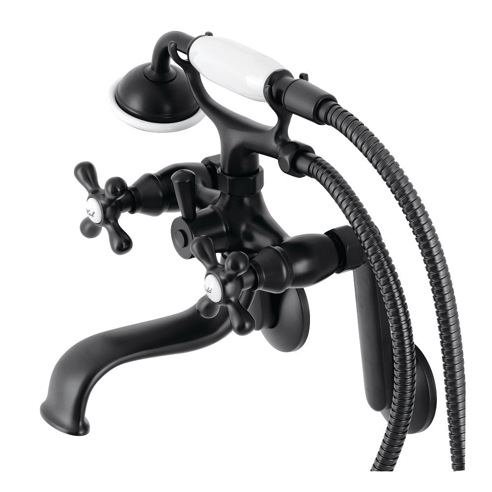 Kingston Wall Mount Clawfoot Tub Faucet with Hand Shower
