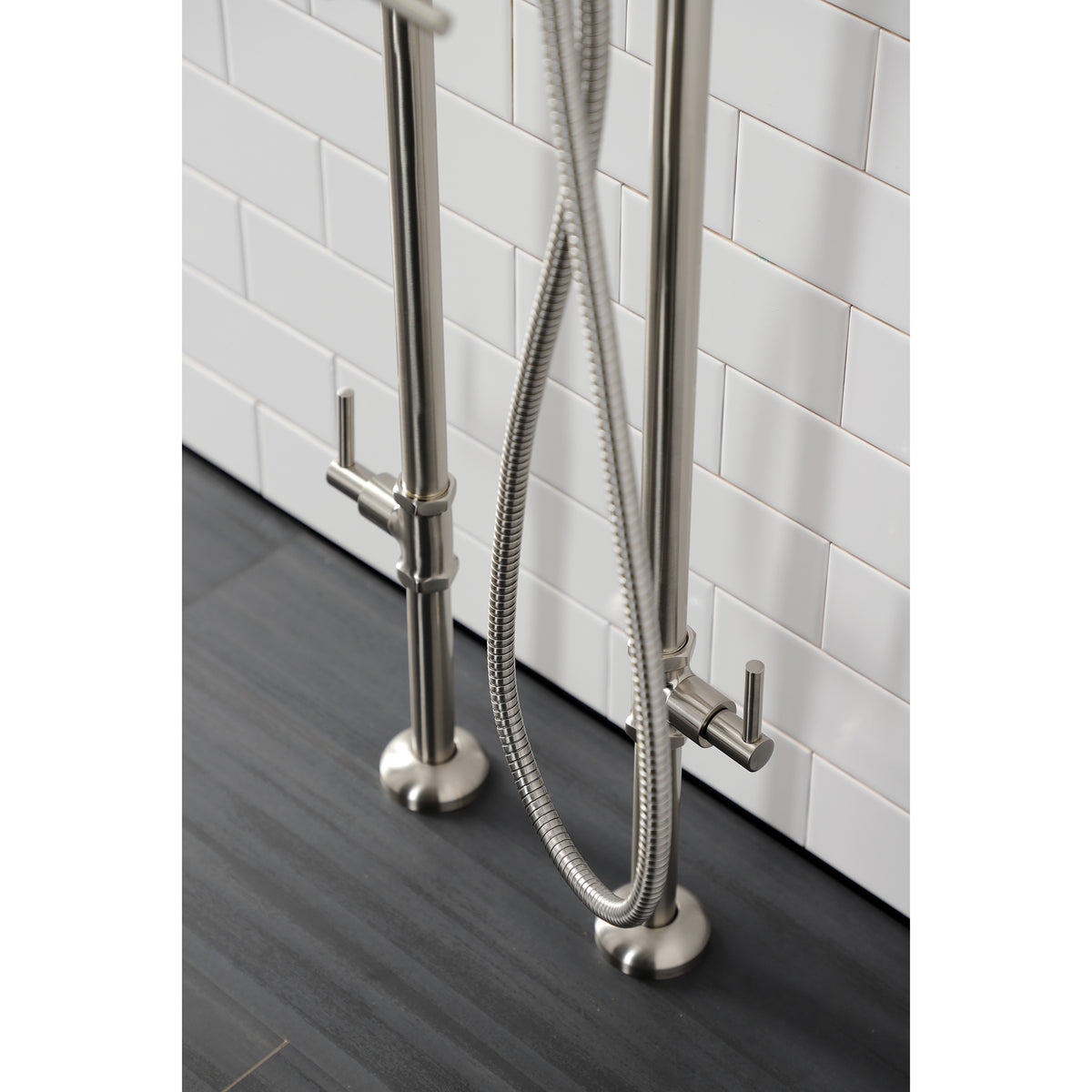 Aqua VintageL Concord Freestanding Tub Faucet with Supply Line, Stop Valve