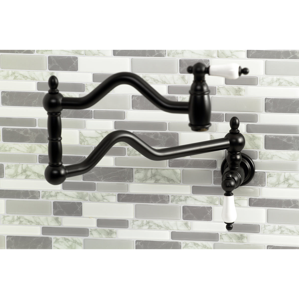 Kingston Brass KS2102PL Heritage Wall Mount Pot Filler