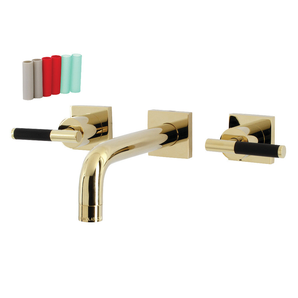 Kingston Brass KS6120CKL Kaiser Two-Handle Wall Mount Bathroom Faucet