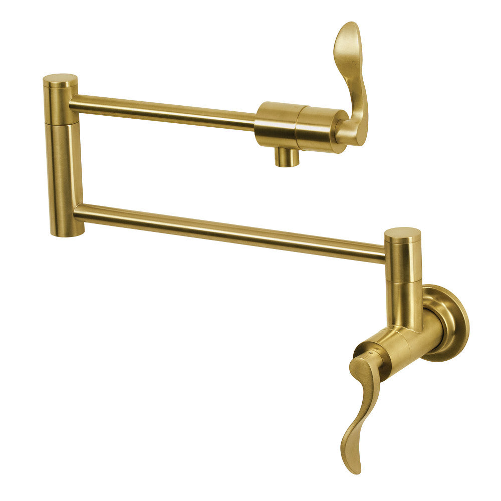 Kingston Brass KS4105DFL NuWave Wall Mount Pot Filler