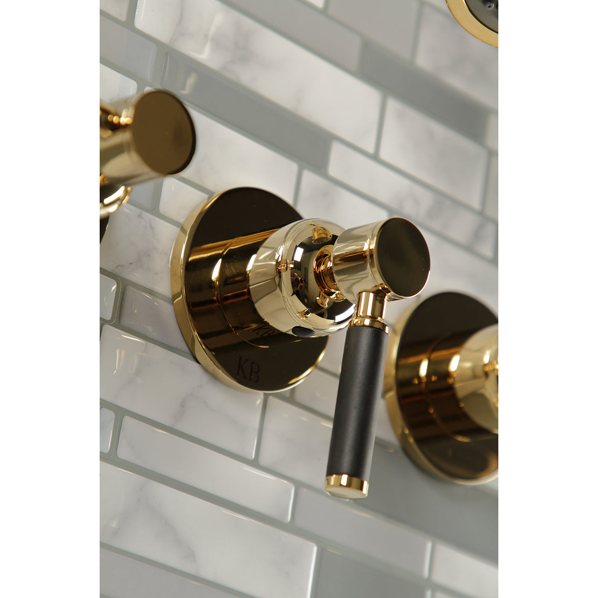 Kaiser Three-Handle Tub and Shower Faucet