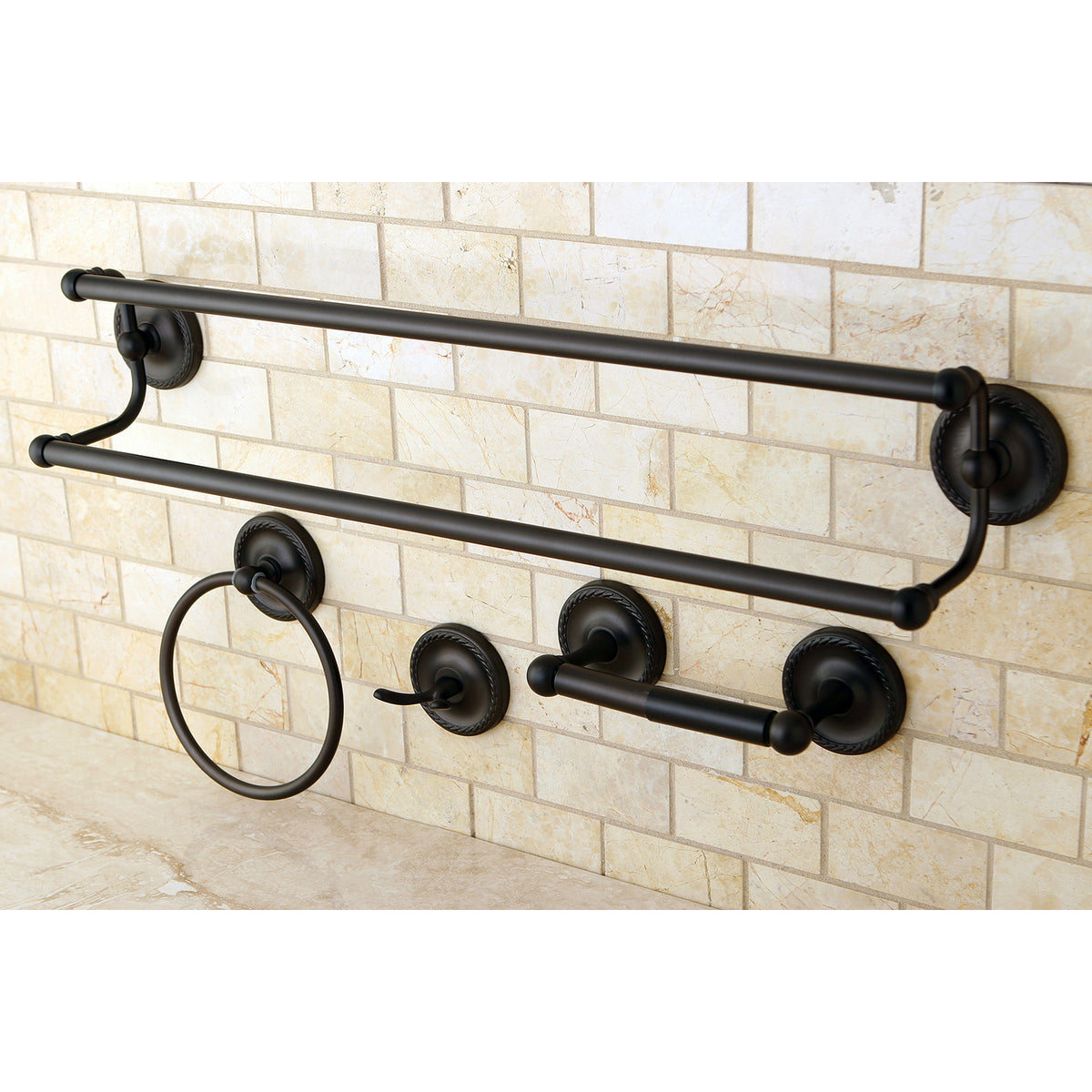 Kingston Brass 4-Piece Bathroom Accessories Set