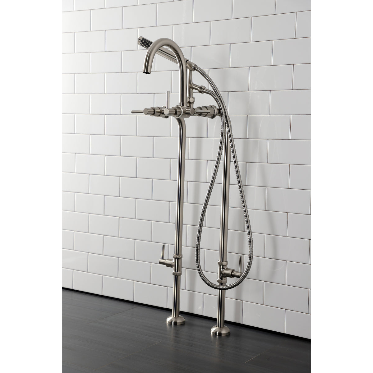 Vintage CCK8108DL Concord Freestanding Tub Faucet with Supply Line, Stop Valve