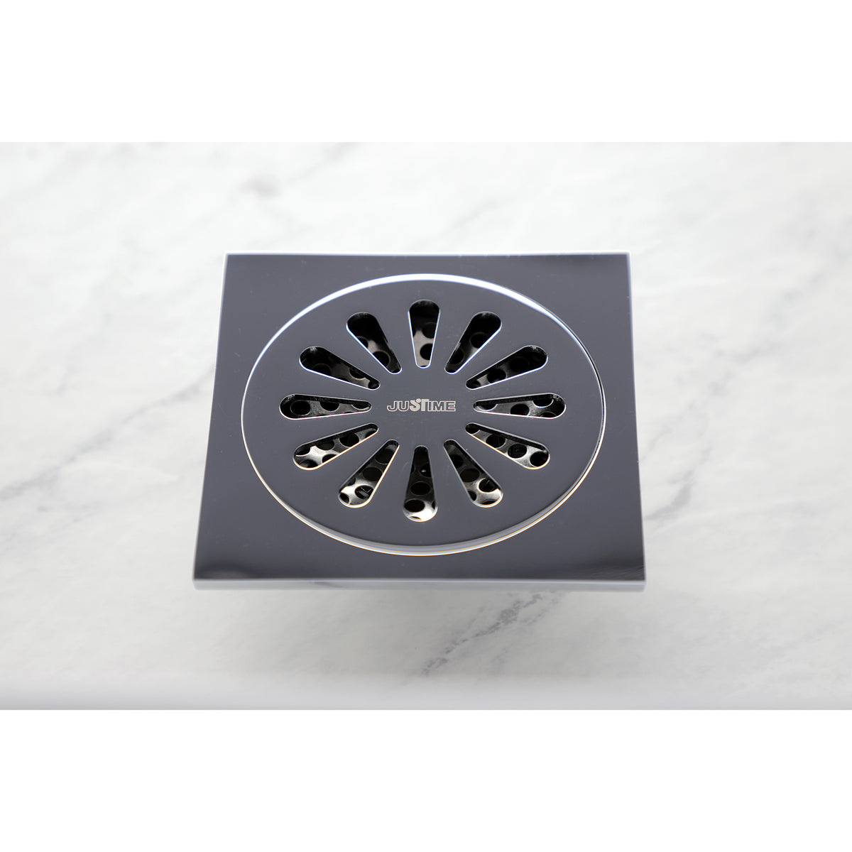 Kingston Brass Watercourse Sunburst 4" Square Grid Shower Drain