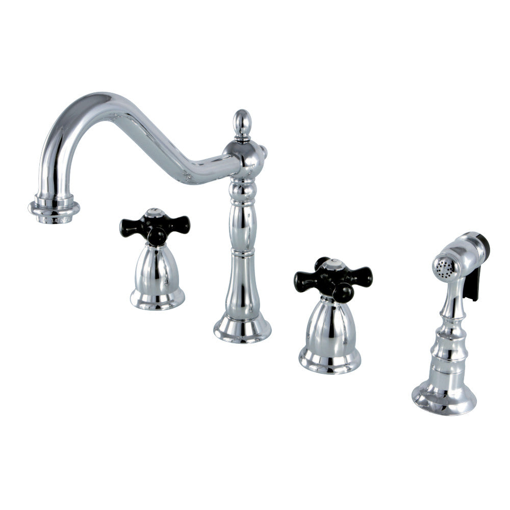 Kingston Brass KS1798PKXBS Widespread Kitchen Faucet