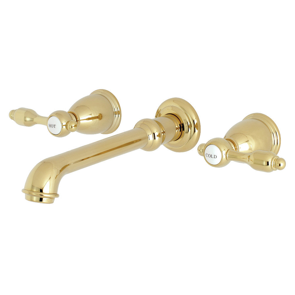Kingston Brass KS7125TAL Tudor Two-Handle Wall Mount Bathroom Faucet