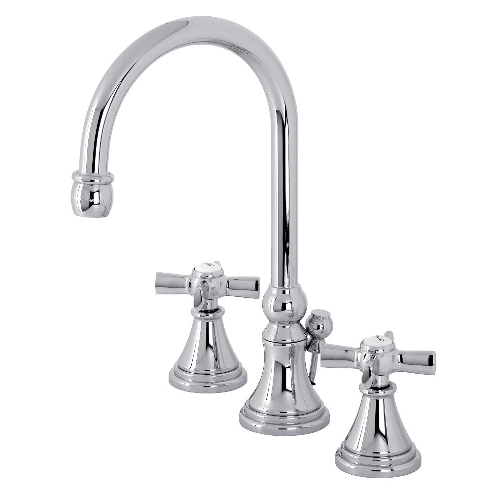 Kingston Brass KS2985ZX Millennium Widespread Bathroom Faucet with Brass Pop-Up