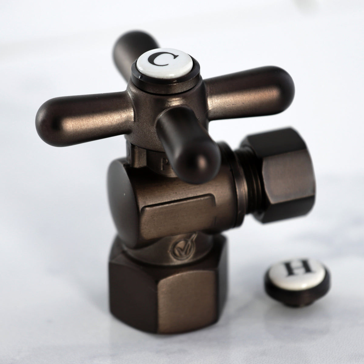 Kingston Brass Quarter Turn Valve (1/2" FIP X 3/8" O.D. Compression)