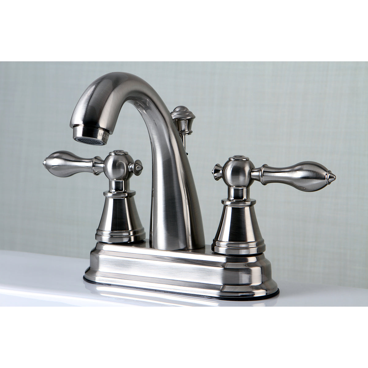 Fauceture FSY7618AL English Classic 4 in. Centerset Bathroom Faucet with Retail Pop-Up