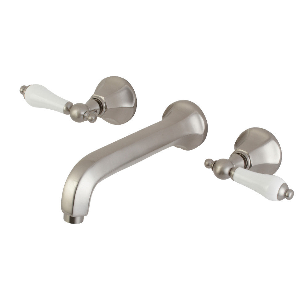 Kingston Brass KS4128PL Metropolitan 2-Handle Wall Mount Bathroom Faucet