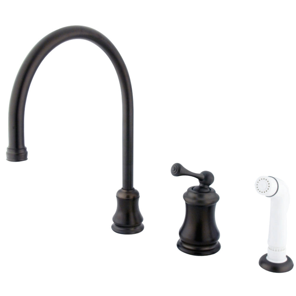 Kingston Brass KS3815BL Widespread Kitchen Faucet