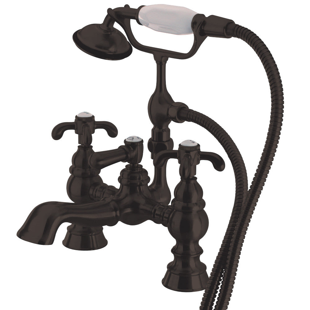 Vintage 7-Inch Deck Mount Tub Faucet with Hand Shower