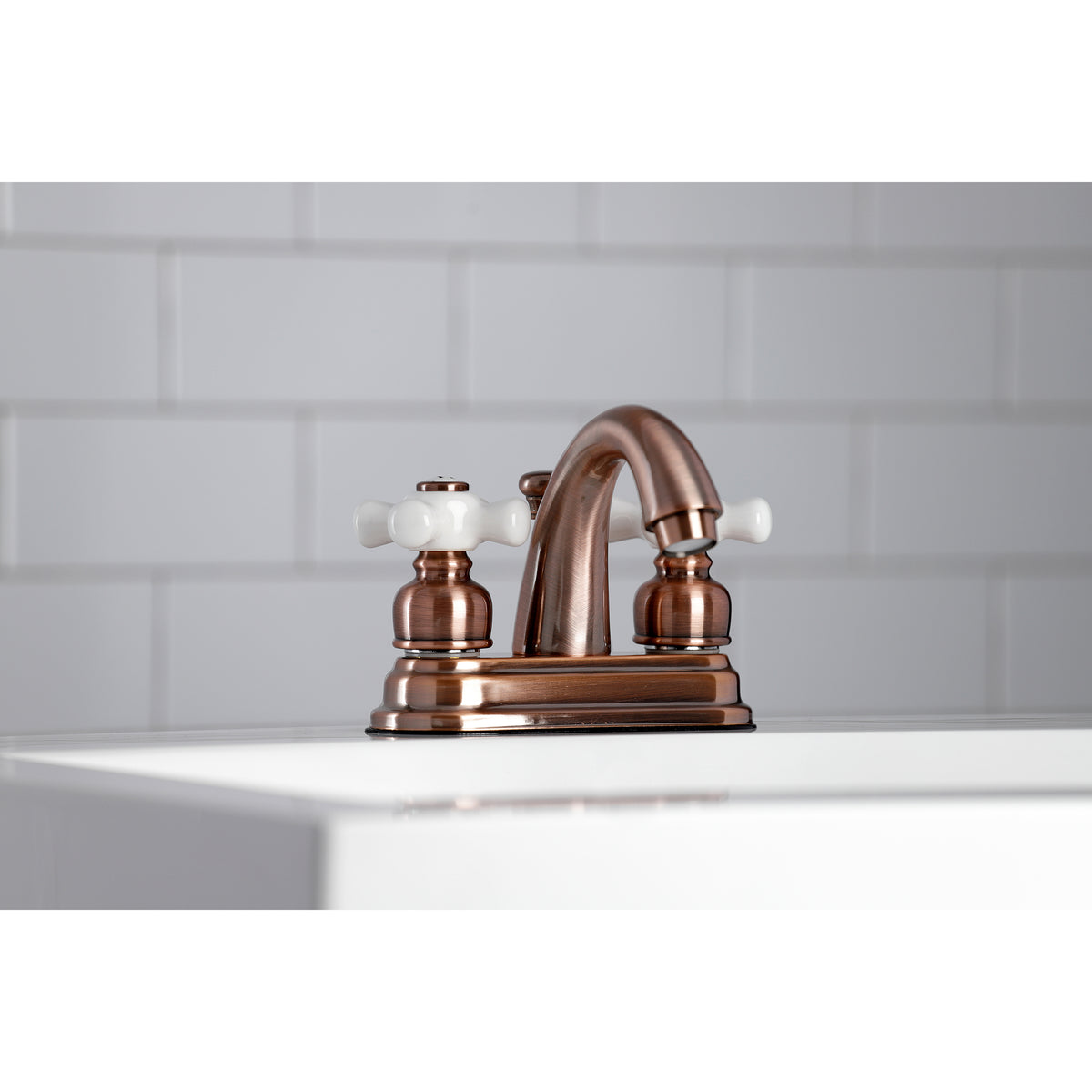 Kingston Brass KB5613PX Restoration 4 in. Centerset Bathroom Faucet