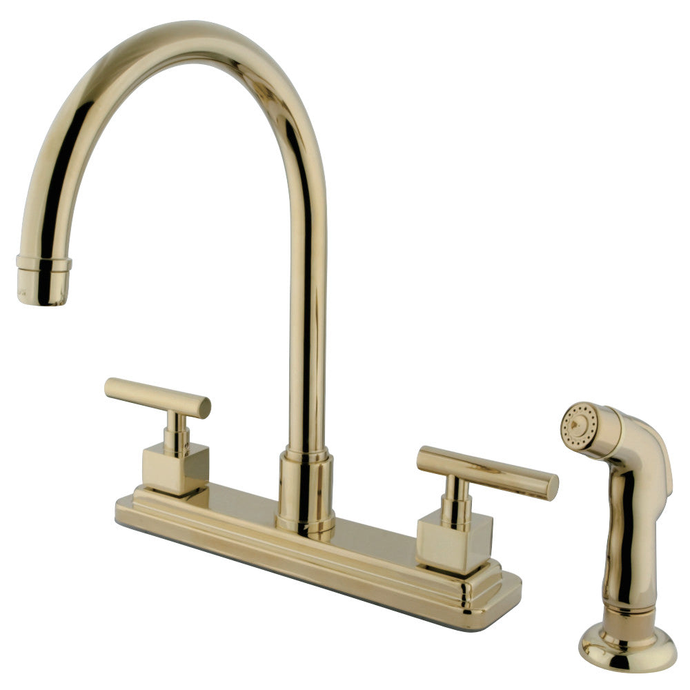 Kingston Brass KS8798CQL Claremont Centerset Kitchen Faucet