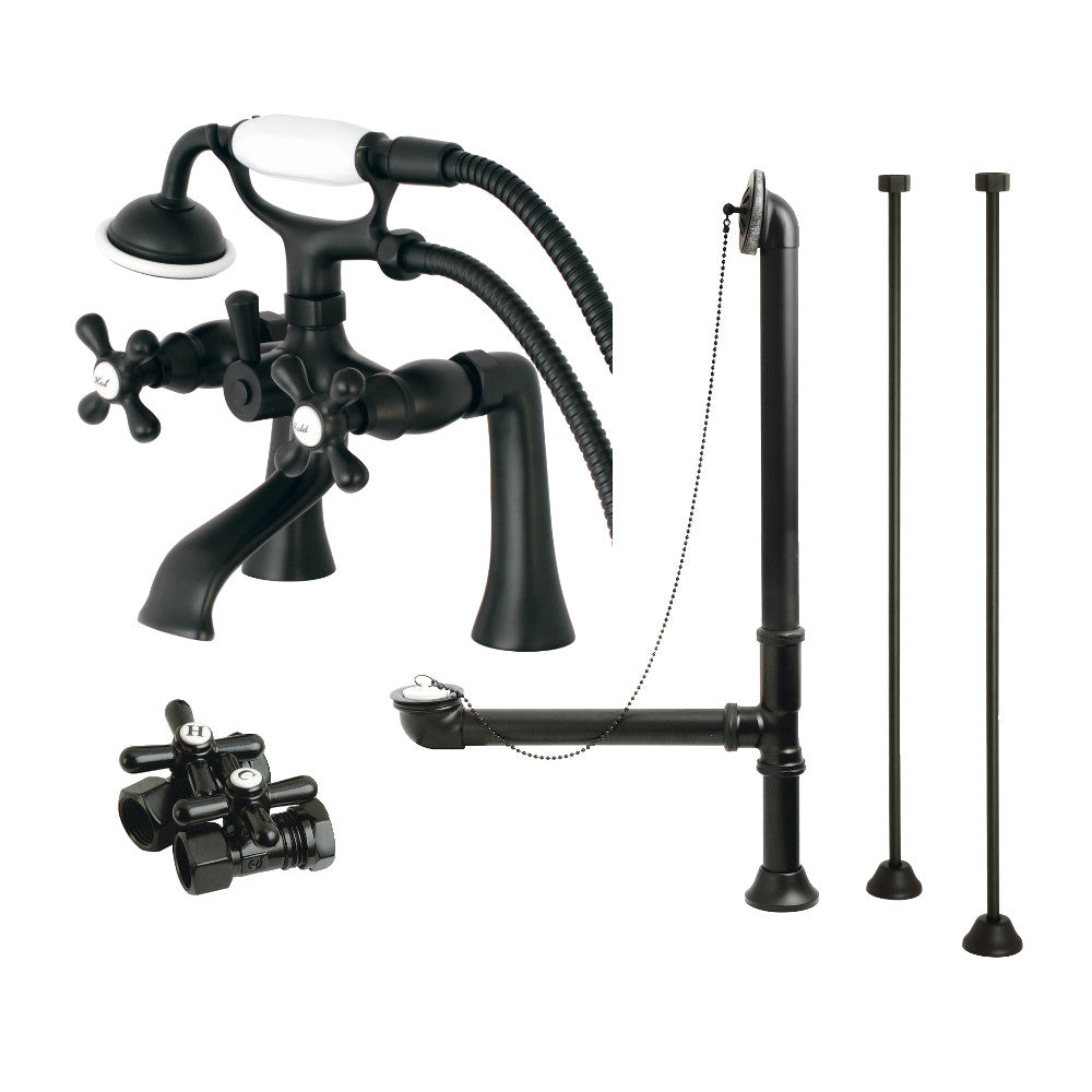 Vintage Deck Mount Clawfoot Tub Faucet Package