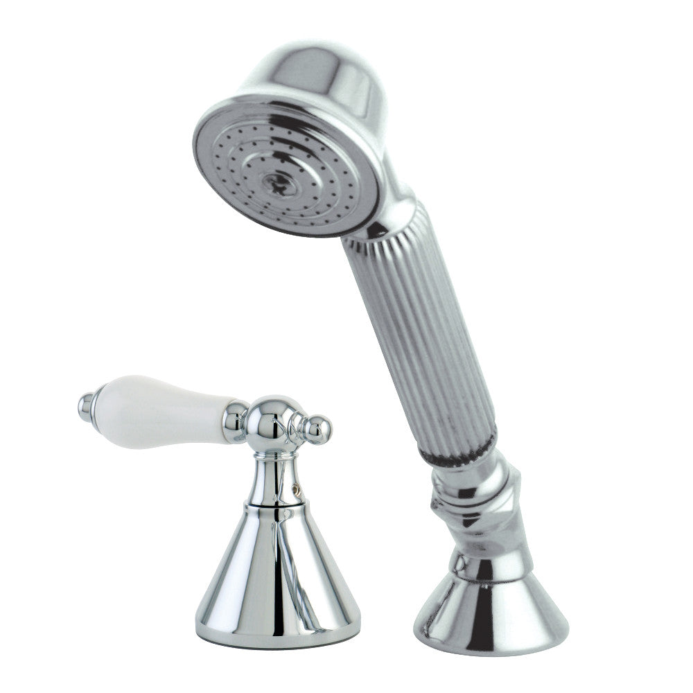 Kingston Brass Deck Mount Hand Shower with Diverter for Roman Tub Faucet