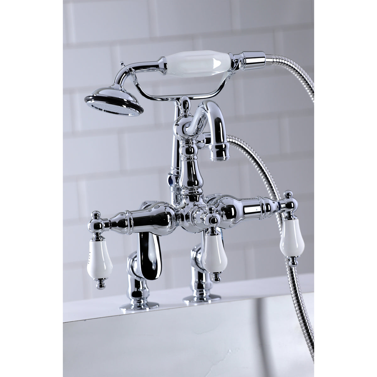 Vintage Clawfoot Tub Faucet with Hand Shower