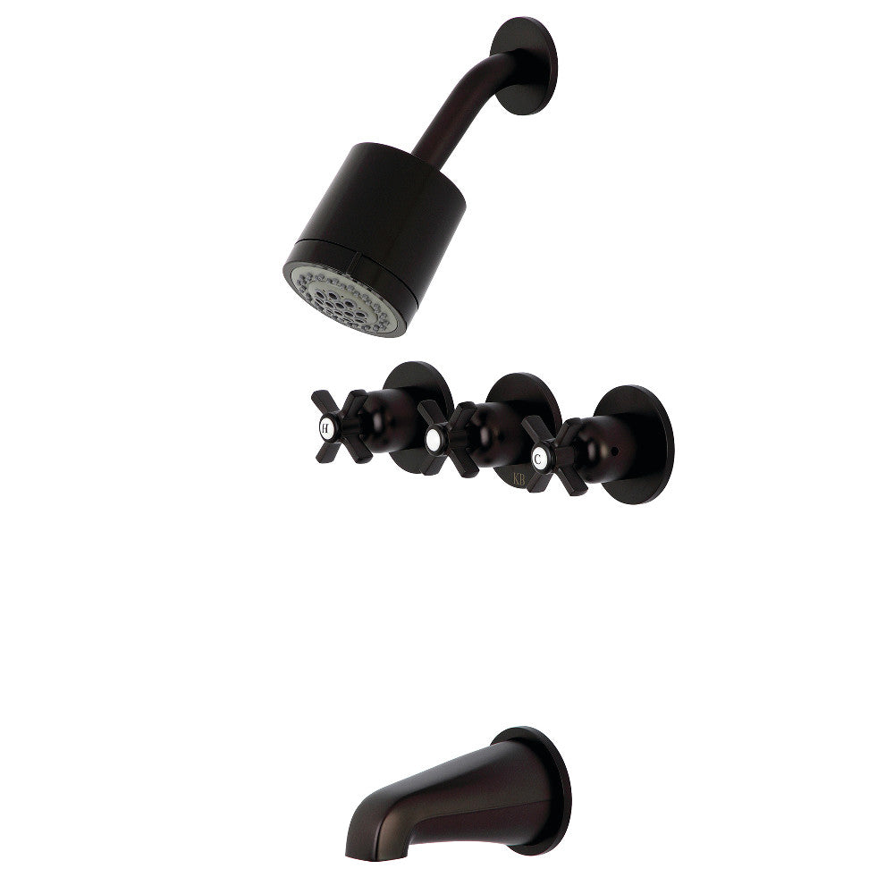 Millennium Three-Handle Tub and Shower Faucet