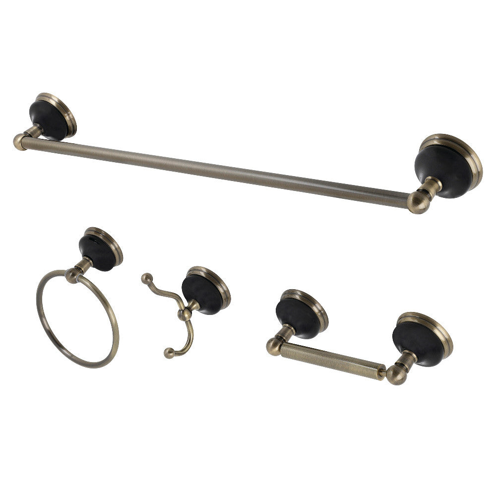 Kingston Brass Water Onyx 4-Piece Bathroom Accessory Set