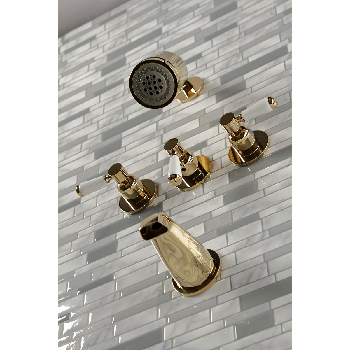 Paris Three-Handle Tub and Shower Faucet