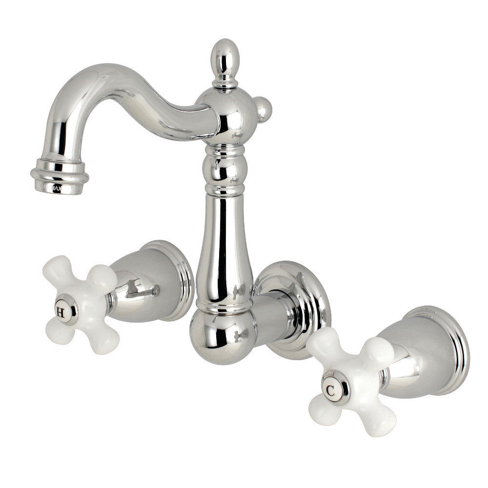 Kingston Brass KS1223PX Heritage Wall Mount Bathroom Faucet