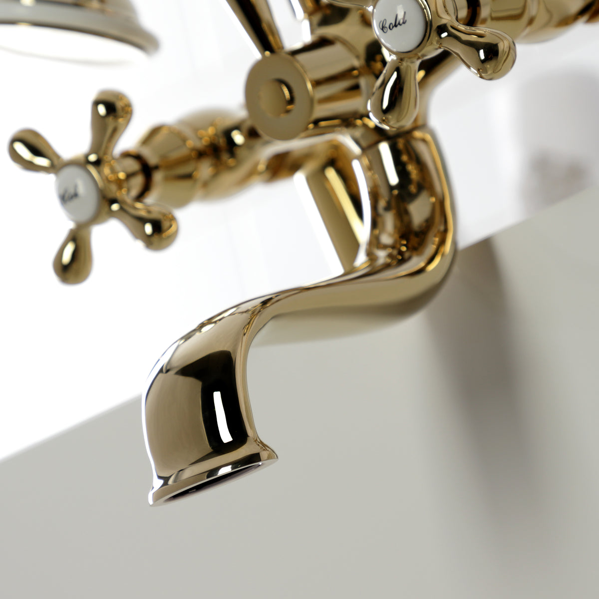 Kingston Deck Mount Clawfoot Tub Faucet with Hand Shower