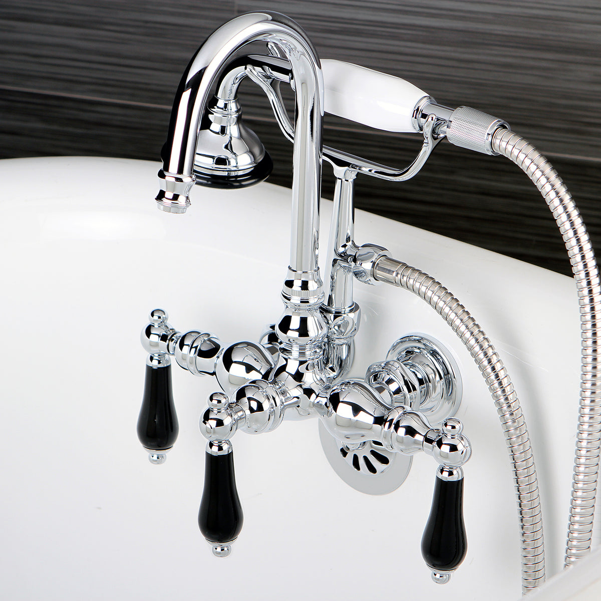 Aqua Vintage Duchess Wall Mount Clawfoot Tub Faucet