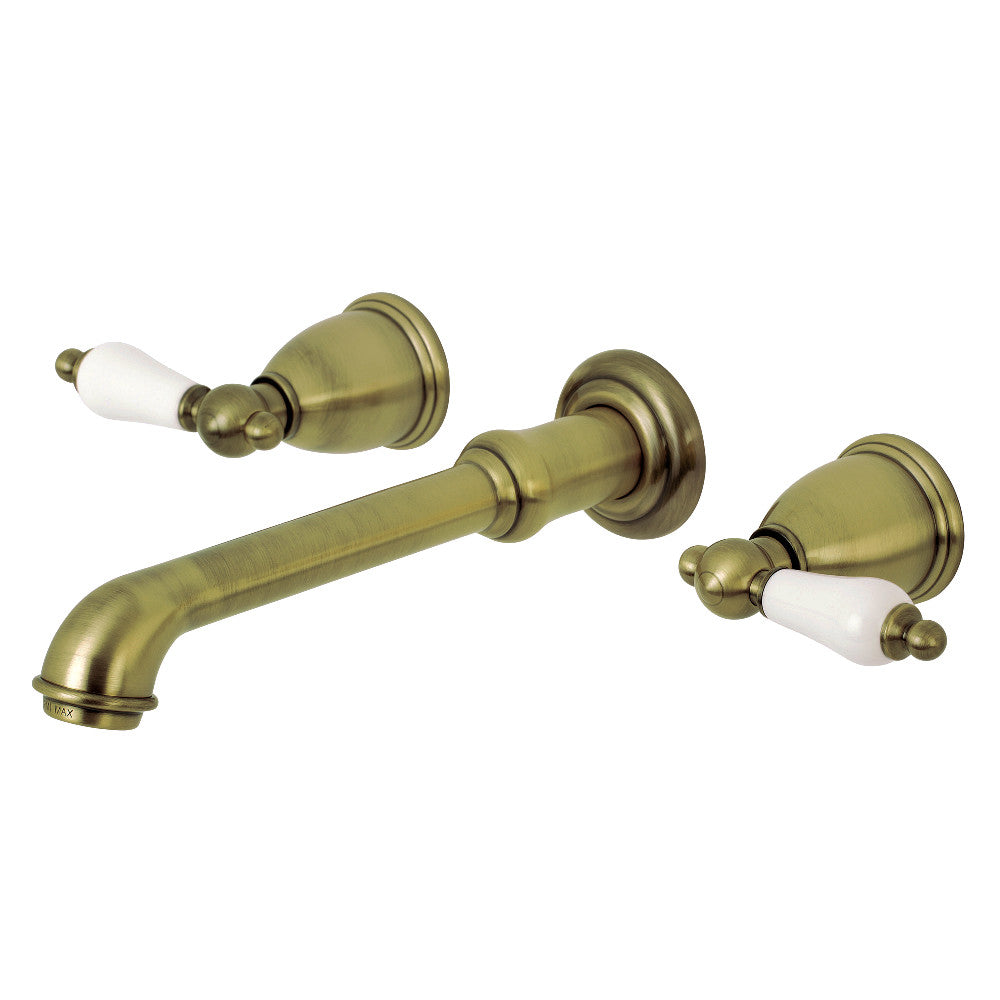 Kingston Brass KS7128PL Two-Handle Wall Mount Bathroom Faucet