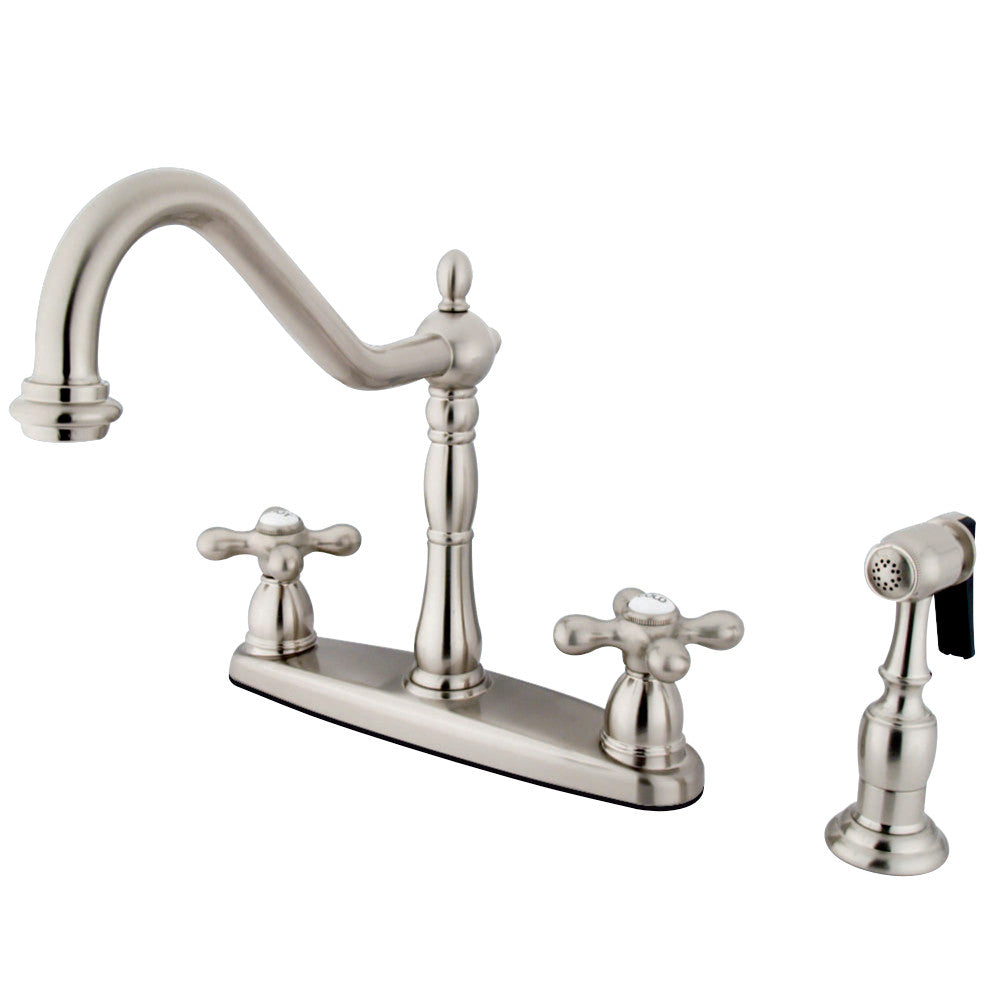 Kingston Brass KB1751AXBS Heritage Centerset Kitchen Faucet