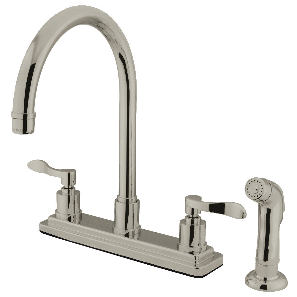 Kingston Brass KS8791DFL 8-Inch Centerset Kitchen Faucet