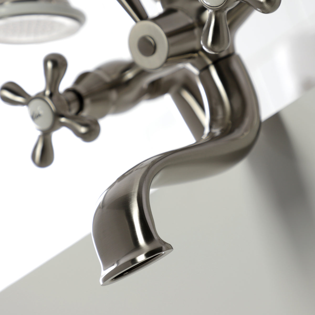 Kingston Deck Mount Clawfoot Tub Faucet with Hand Shower